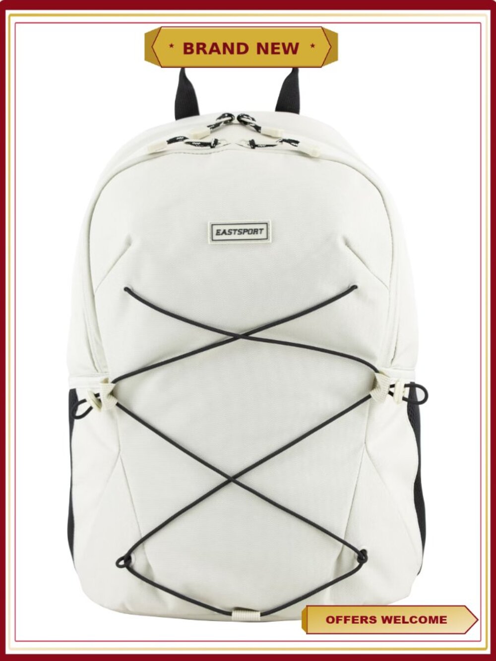 Eastsport Ascend Athleisure 18.5 Bungee Backpack with Adjustable Cord